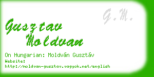 gusztav moldvan business card