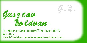 gusztav moldvan business card
